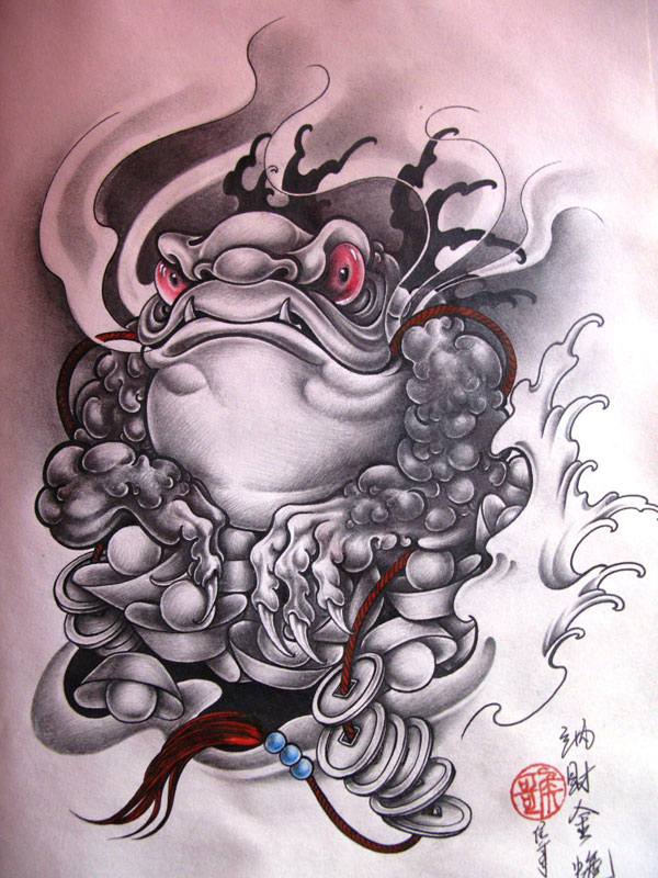 China Frog Tattoo