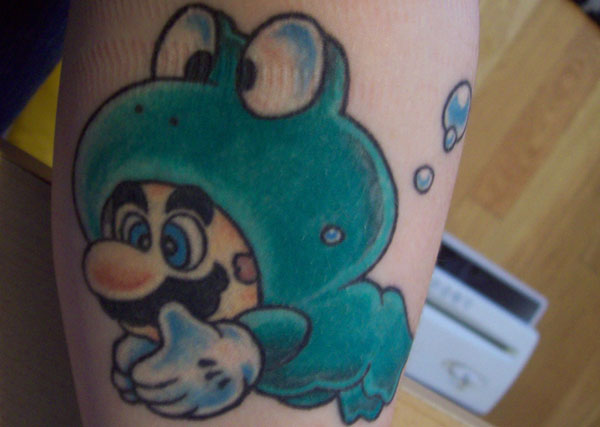 Frog Mario Tattoo