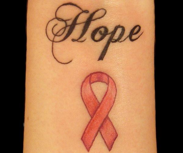 Cancer Ribbon And Hope