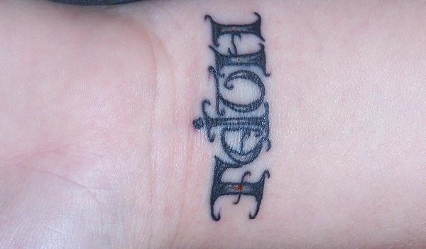 Female Wrist Tattoo