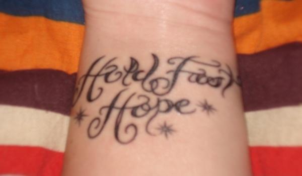 Hold Fast Hope Tattoo