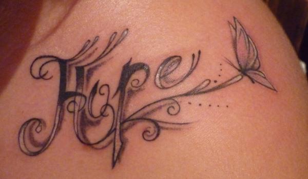 Shoulder Hope Tattoo