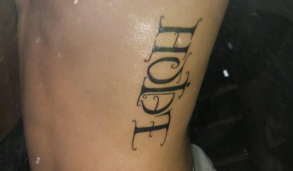 Side Hope Tattoo