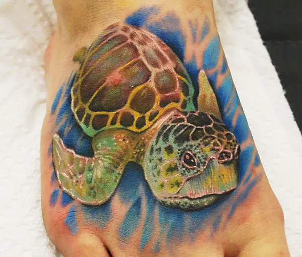 Melanie Loggerhead Sea Turtle Tattoo