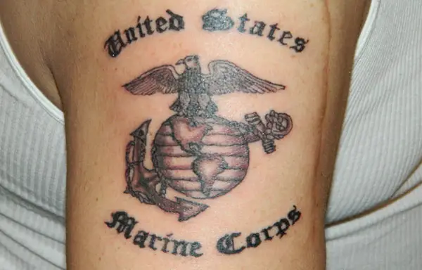 USMC tattoo