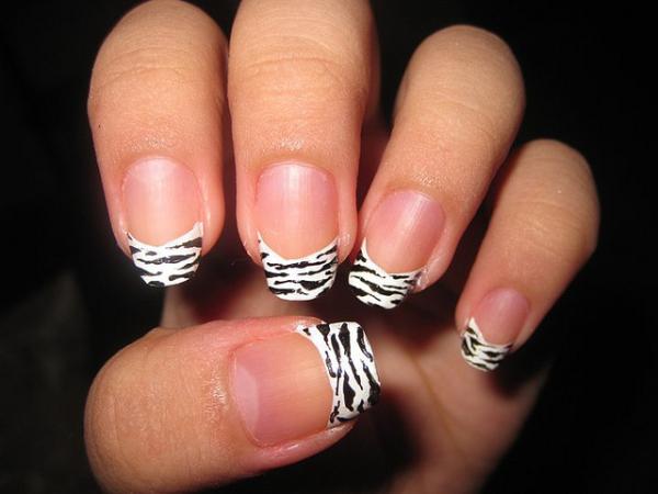 Zebra French Tip