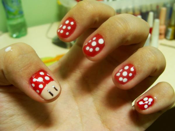 Nail Art Cogumelo