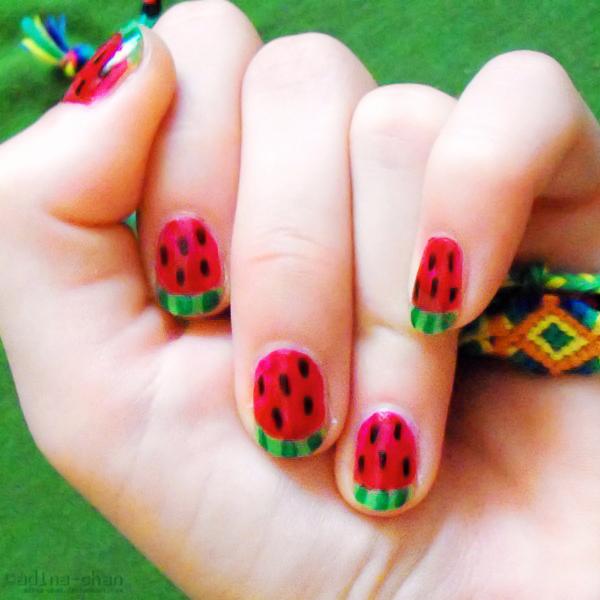 Watermelon Nails