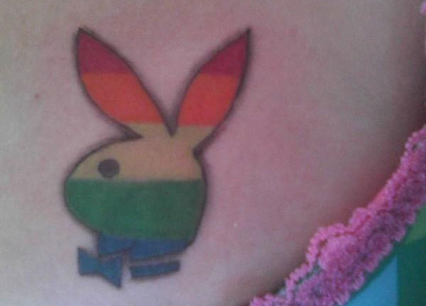 Rainbow Playboy Bunny