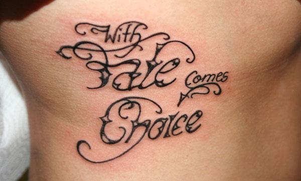 Lettering tattoo