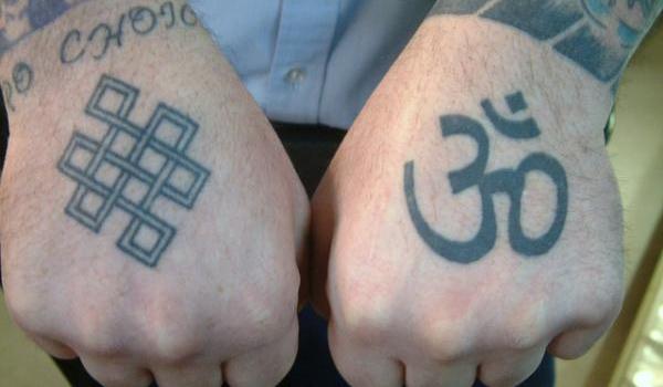 Hand Tattoos At Buddha