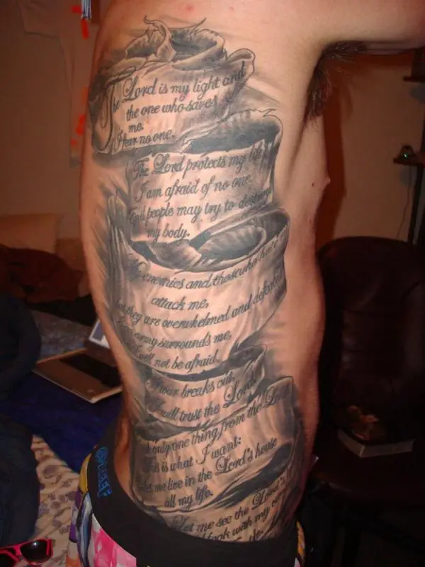 side piece tattoo for guys