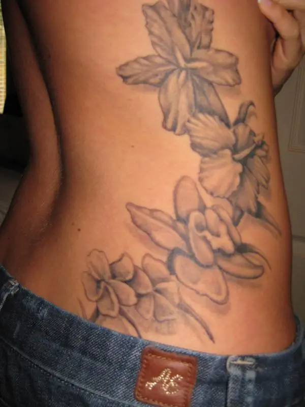 Flower Side Tattoo
