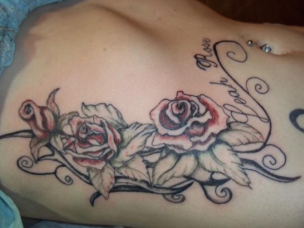 Rose Side Tattoo