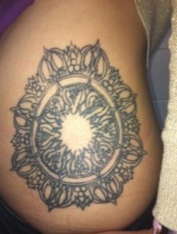 Royal Hip Tattoo