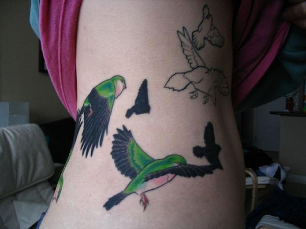 Side Bird Tattoo
