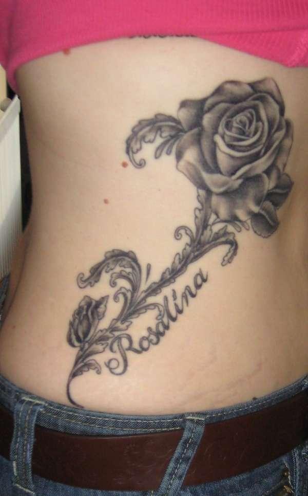 Side Rose Tattoo