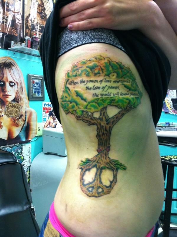Side Tree Tattoo
