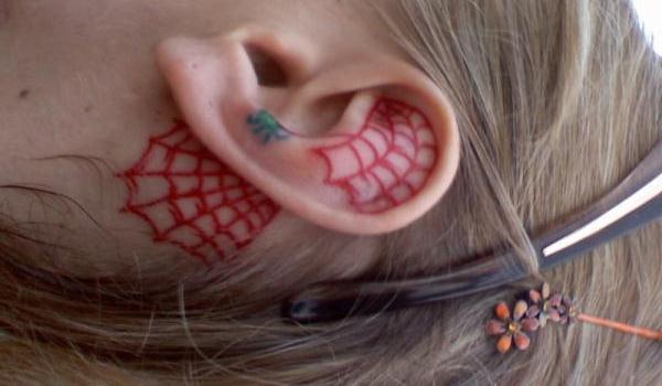 Ear Spider Web