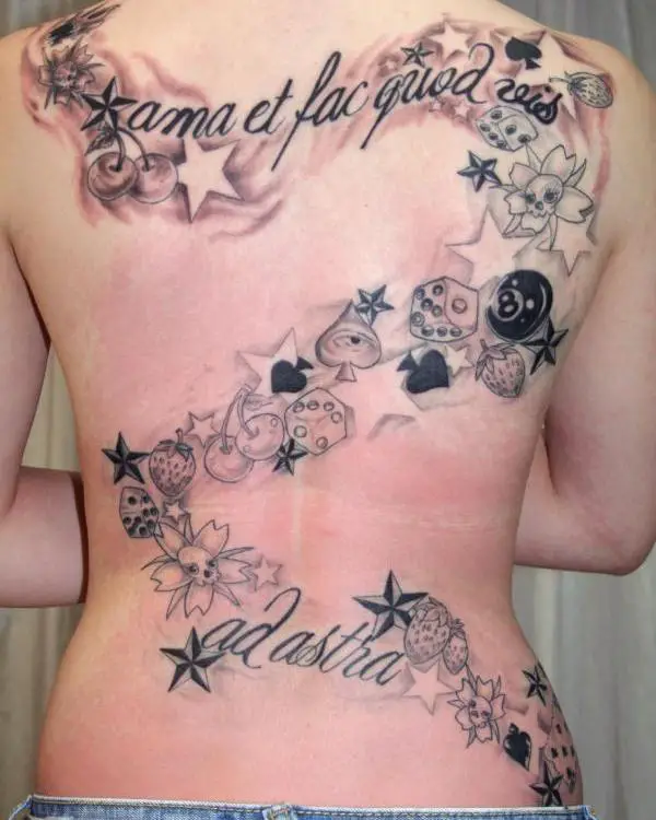 Backpiece New School Tattoo