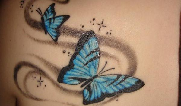 Simple Butterfly Tattoo