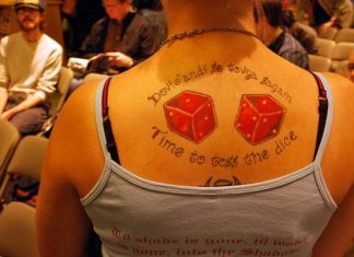 25 Awesome Dice Tattoos