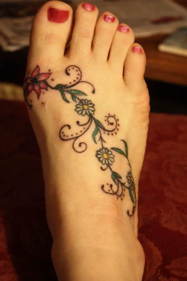 Stunning Flower Ankle Tattoo Ideas Youll Love  Tattoo Glee