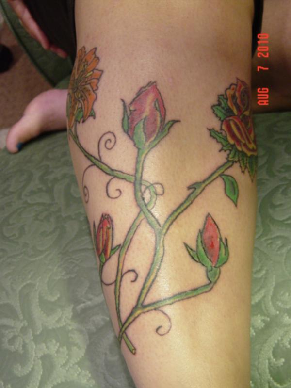 Roses On Calf