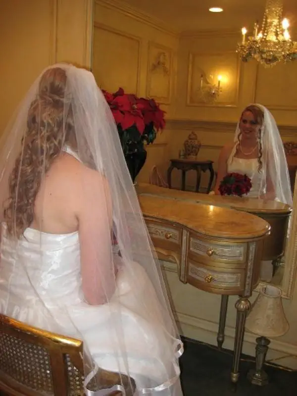Admiring Bride