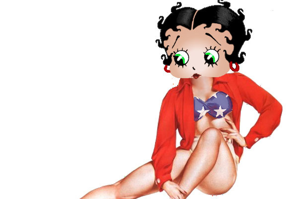 Betty Boop Sitting.