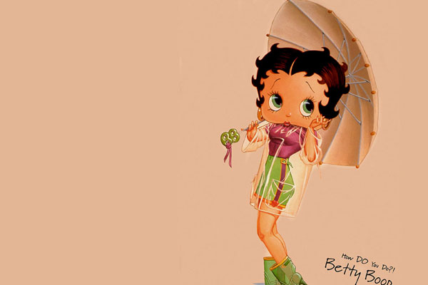 Betty Boop With umbrella