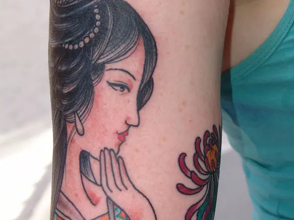 Chinese Pinup Tattoo