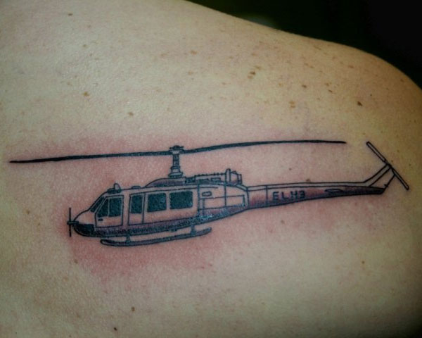 Helicopter Memorial Tattoo