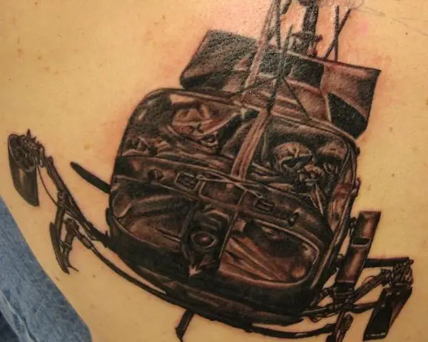 Kiowa Helicopter Tattoo