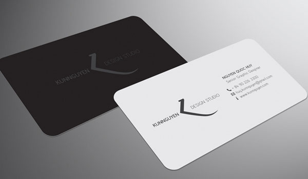 Black And White Business Card