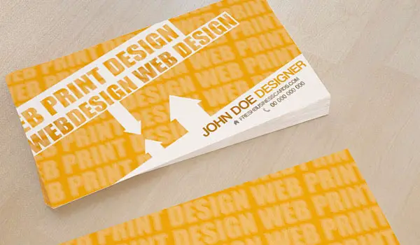 Yellow Business Card