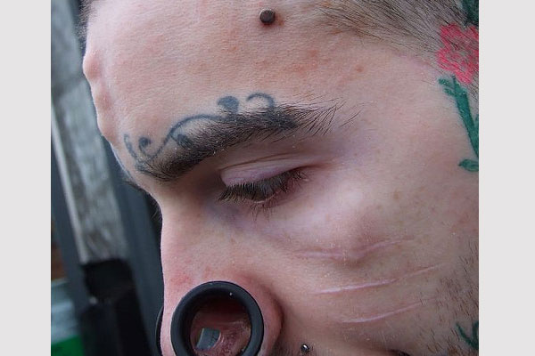 Freehand Eyebrow Tattoo