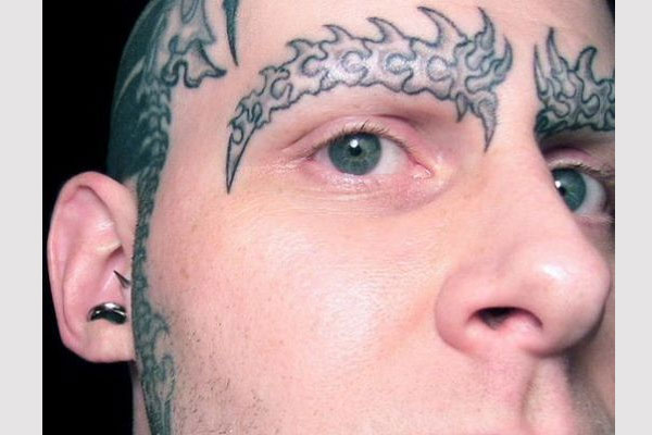 Horn Eyebrow Tattoo