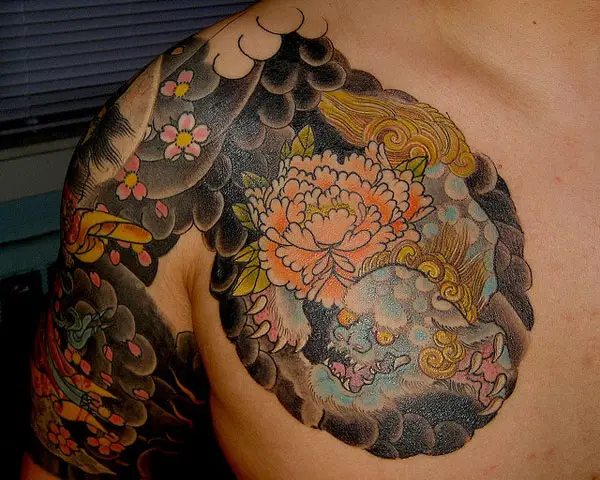 45 Menacing Foo Dog Tattoos To Protect You