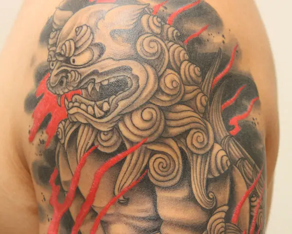 Japanese Foo Dog Tattoo