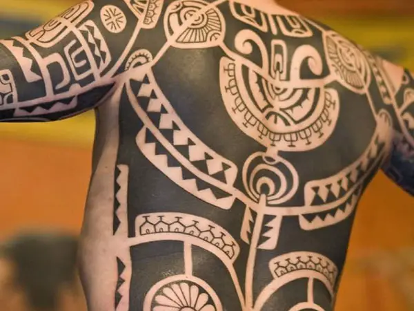 Aztec Tattoo On Full Body