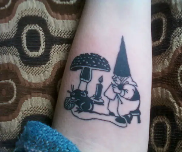 fall wizard gnome by me j kirsch of sinful art tattoo in glassboro nj  r tattoos