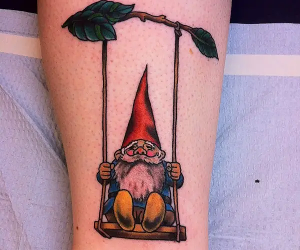 Garden gnome tattoo by Ann Gilberg  Tattoogridnet