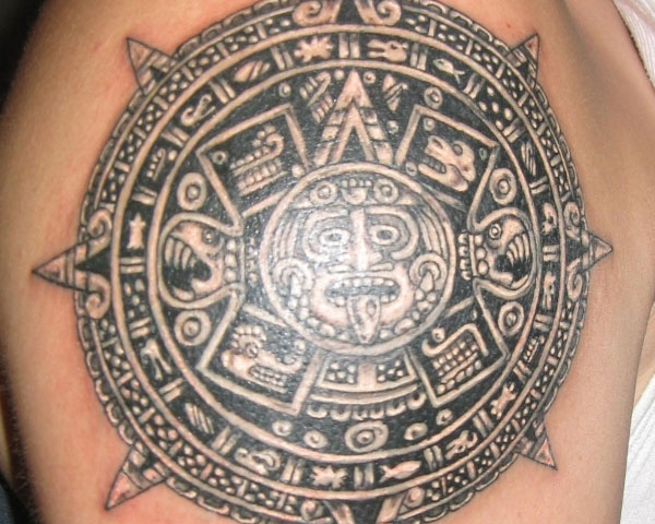 Hispanic Tattoo On Shoulder