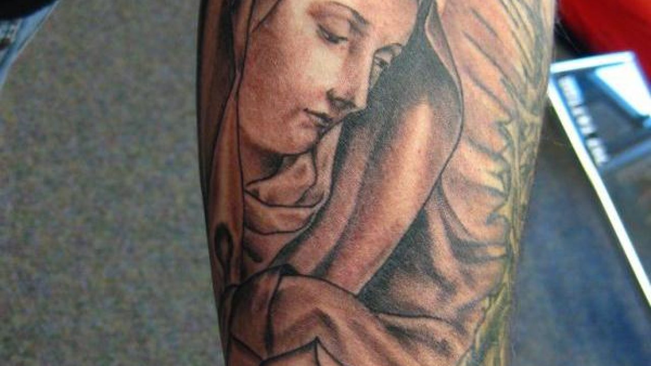 Virgin Mary Tattoos 35 Inspirational Collections Design Press
