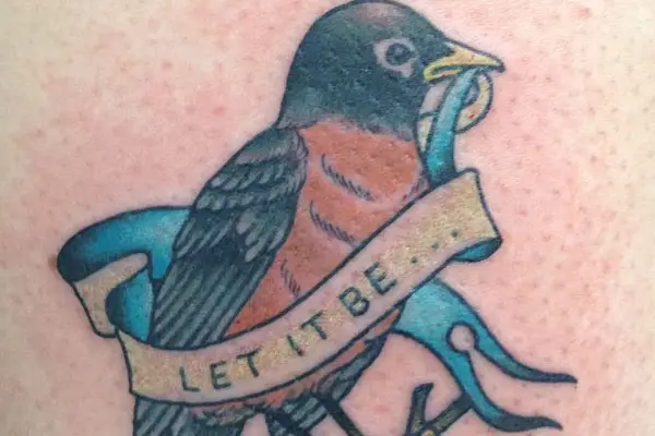 american robin tattoo