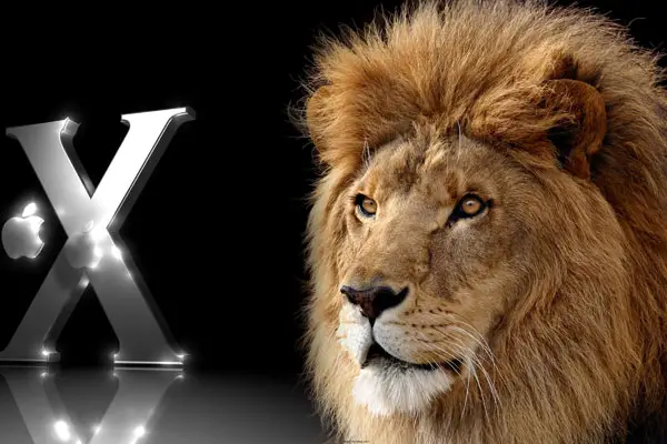 Mac Lion Silver Wallpaper