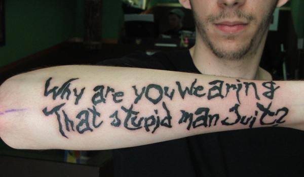 Quotationed Tattoo