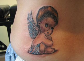 25 Wonderful Baby Angel Tattoos