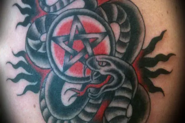 Snake Pentacle Tattoo